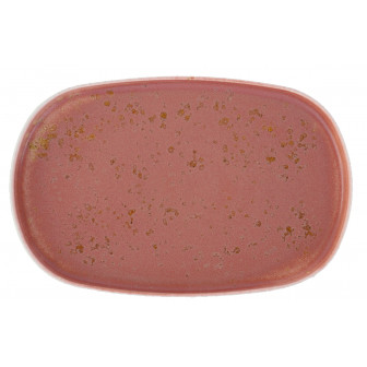 Πιατέλα Οβαλ Πορσελάνης Πορσελάνης Elipse Rosa 34Χ22cm FM