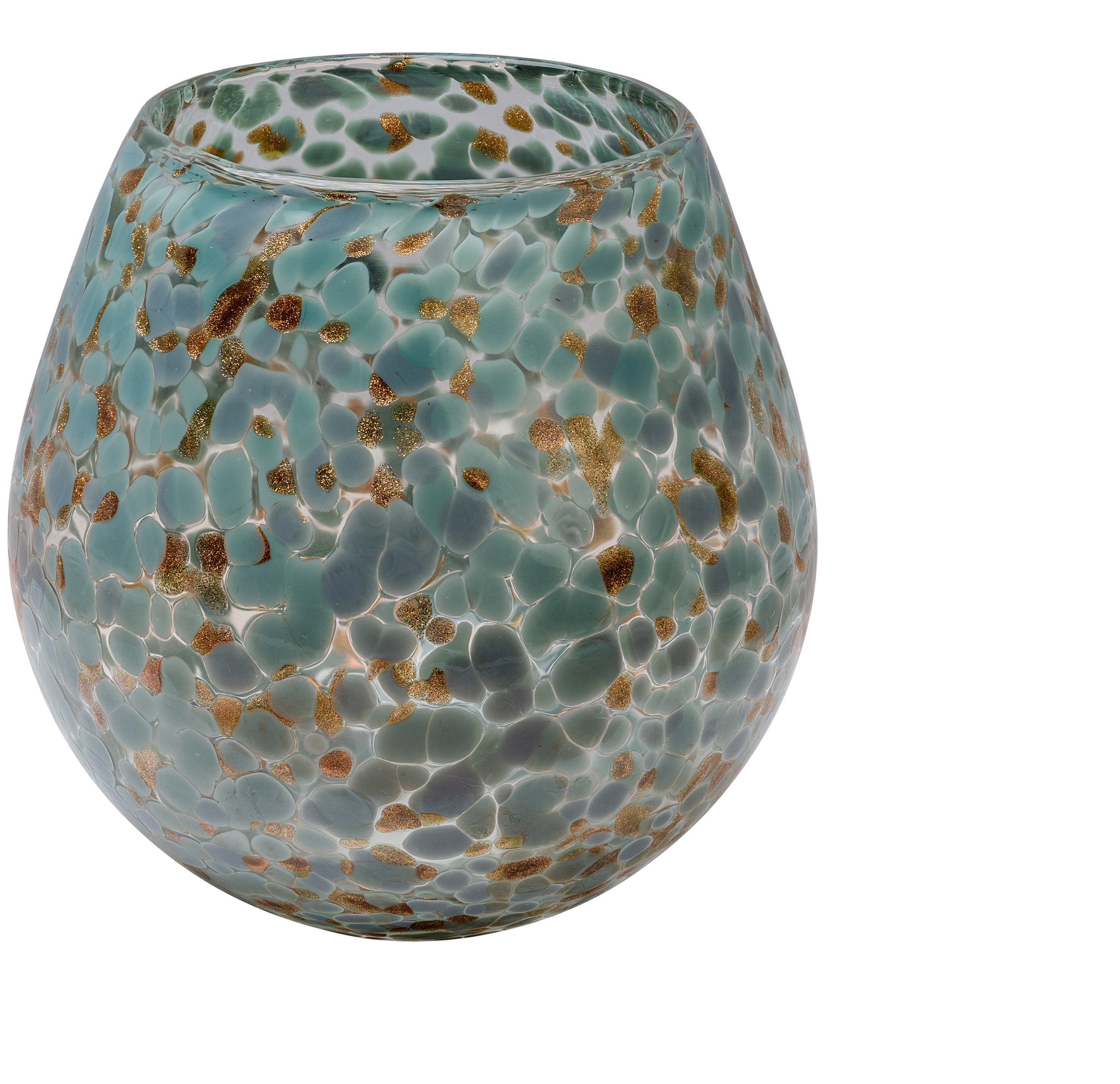 Διακοσμητικό Βάζο Φυσιτό Γυαλί Jasper 16,5cm HFA