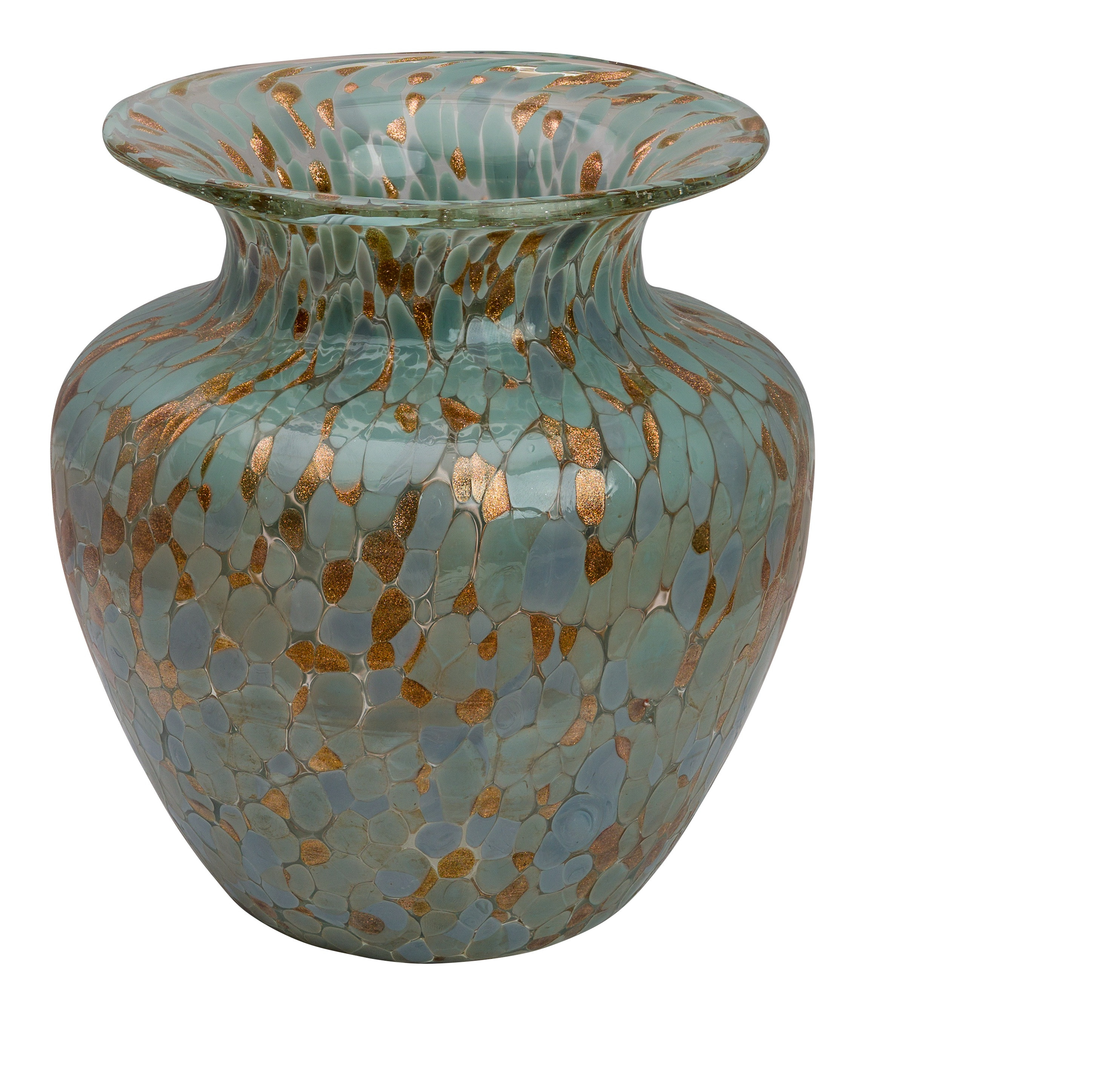 Διακοσμητικό Βάζο Φυσιτό Γυαλί Jasper 19cm HFA