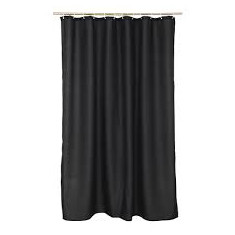 Κουρτίνα Μπάνιου Polyester Black 180x200cm 5FIVE