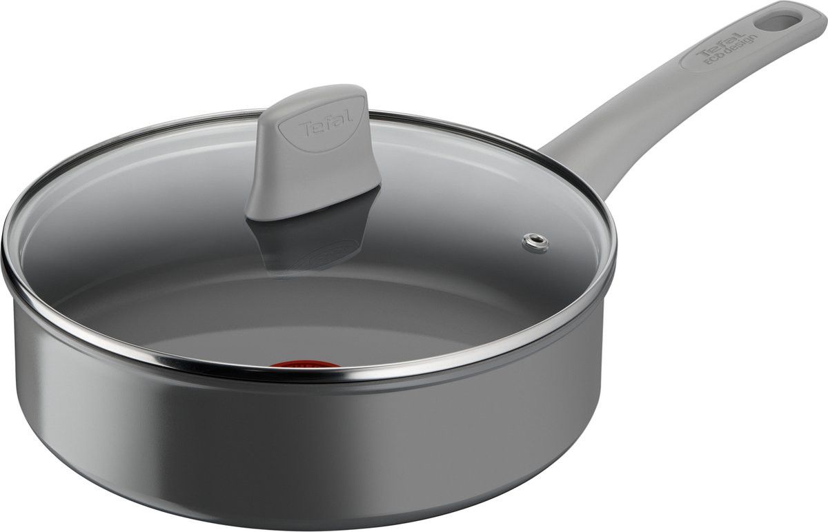 TEFAL Tefal Τηγάνι Βαθύ Με Καπάκι Κεραμικό Αντικολλητικό Renewal 24cm