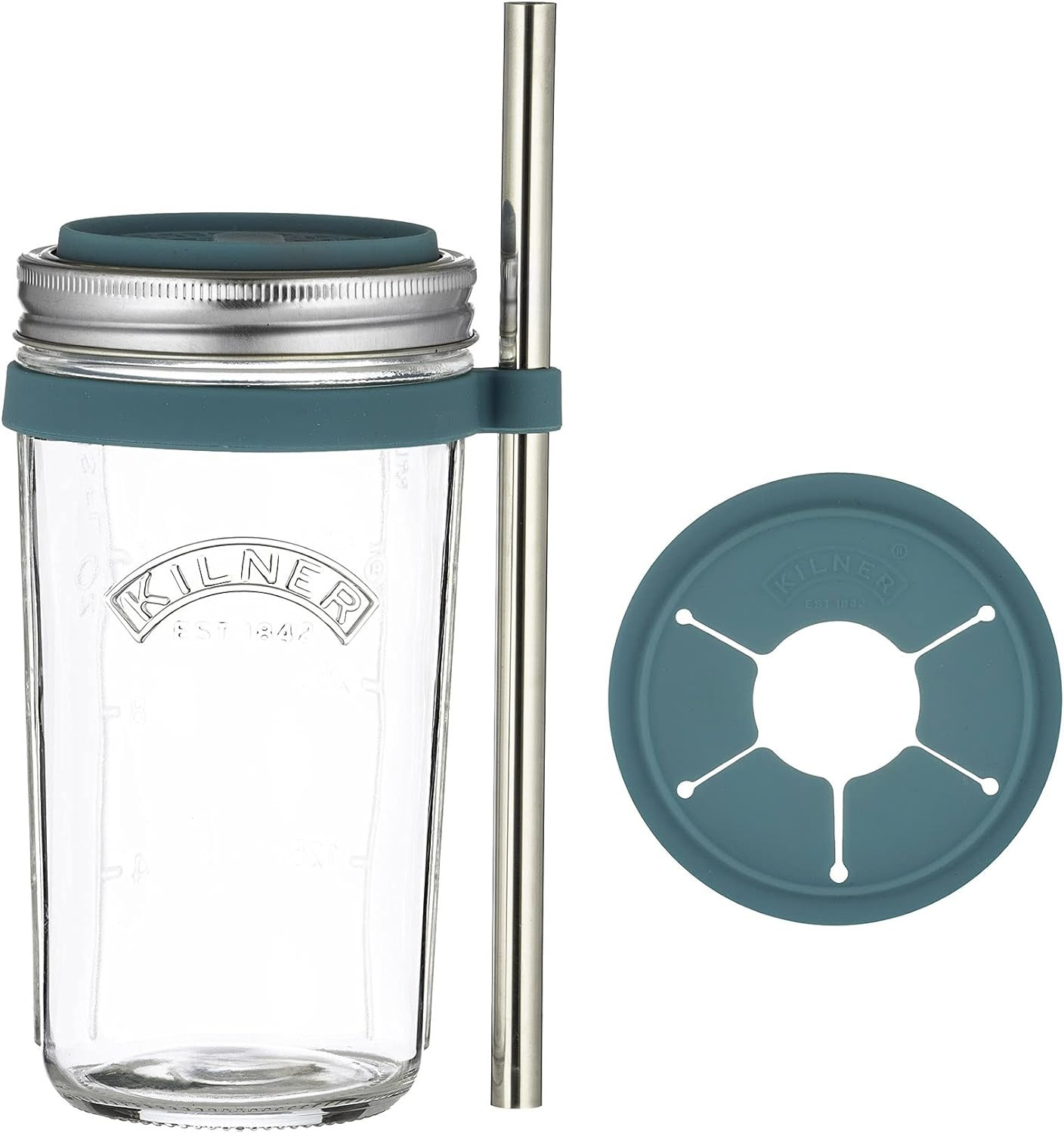 KILNER Kilner Γυάλινο Δοχείο Smoothie Με Καλαμάκι 500ml