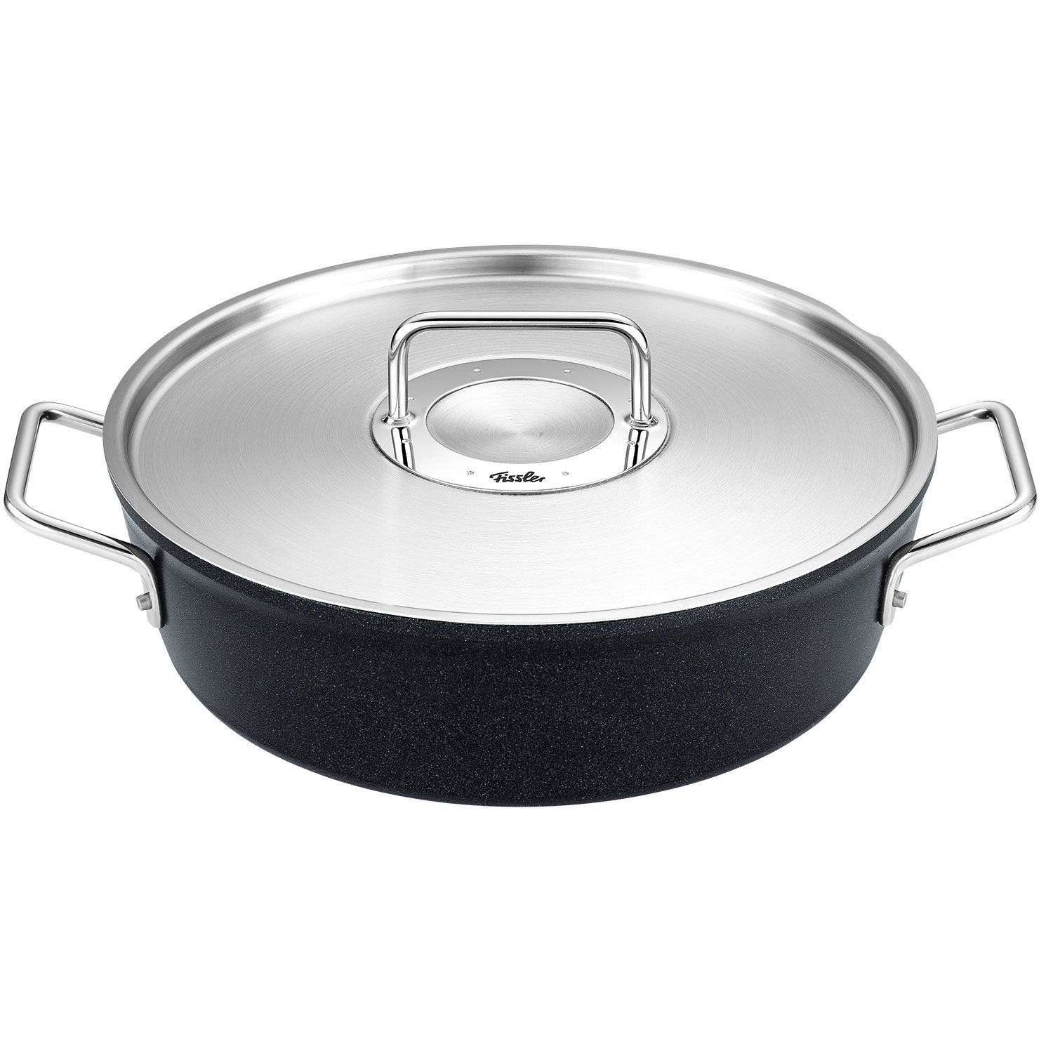 Fissler Κατσαρόλα Adamant Ρηχή Με Μεταλλικό Καπάκι 28cm