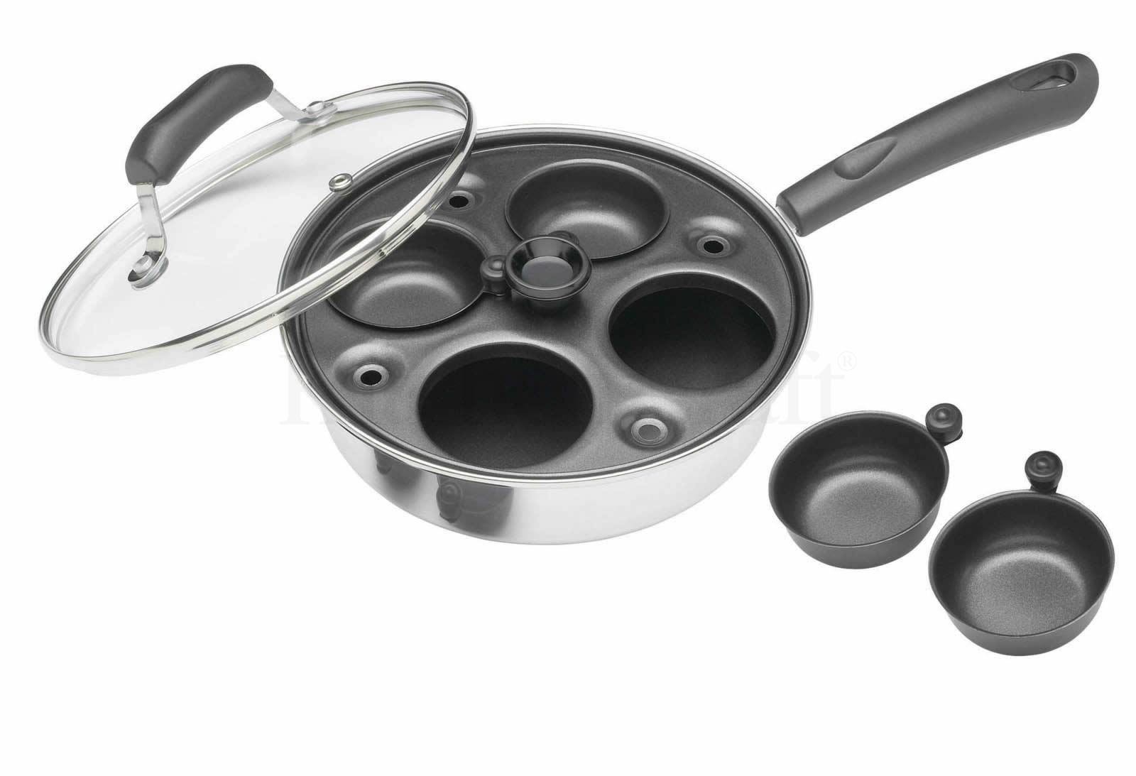 Τηγάνι Για Αυγά Ποσέ 4 Θέσεων Kitchencraft