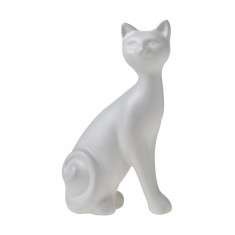 HFA Διακοσμητική Φιγούρα γάτα Κεραμική Mignon White Mat 15cm