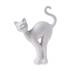 HFA Διακοσμητική Φιγούρα γάτα Κεραμική Mignon White Mat 17cm