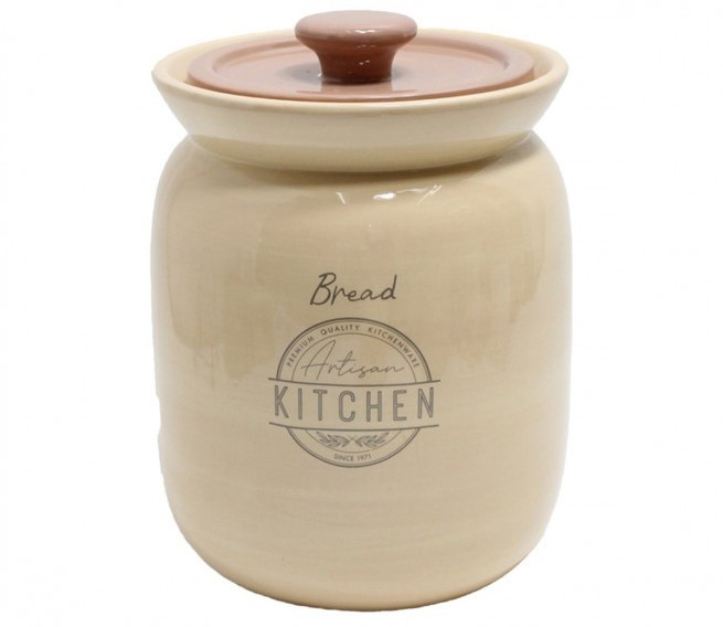 Ψωμιέρα Κεραμική Artisan Beige 31cm