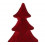 Χριστουγεννιάτικο Δέντρο Βελούδινο Κόκκινο 28,5cm
