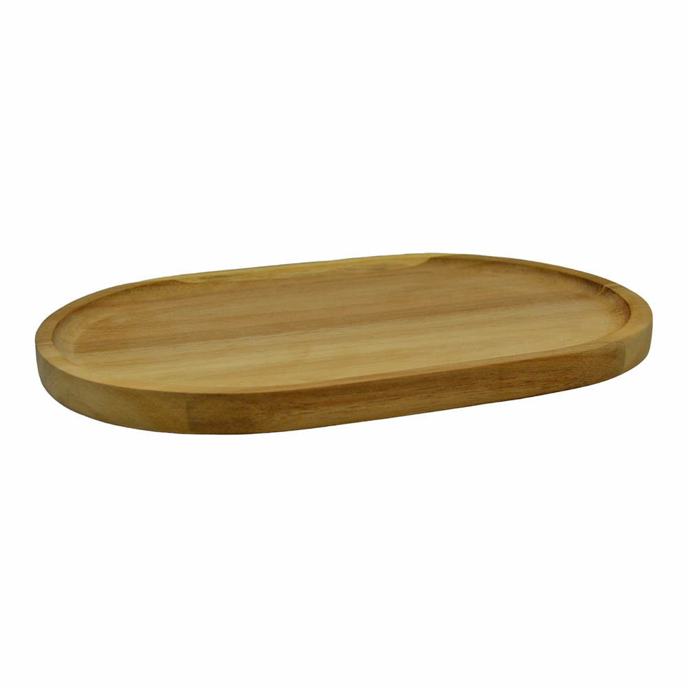 Πλατό Σερβιρίσματος Ξύλινο Οβάλ 30x20cm
