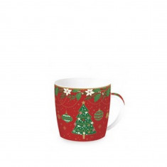 Χριστουγεννιάτικη Κούπα R2S Jingle Bells Red Tree Σε Μεταλλικό Κουτί 350ml