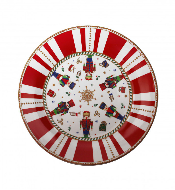 Διακοσμητικά και αξεσουαρ κουζίνας Kouzinika - ΣΗΜΑΝΤΙΚΟ: Σε περίπτωση διαφοράς τιμής από το κατάστημα ισχύει παντα και μόνο η τιμή του καταστήματος Brandani Χριστουγεννιάτικο Σερβίτσιο Φαγητού Πορσελάνης