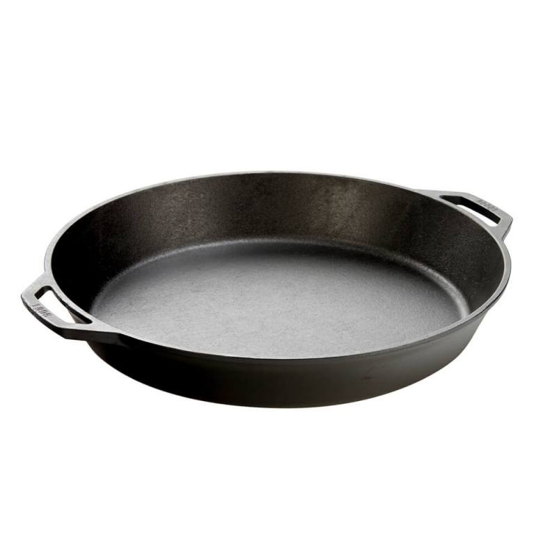 Lodge Τηγάνι Μαντεμένιο Με Δύο Λαβές 43,18cm