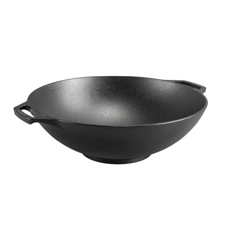 Lodge Μαντεμένιο Wok Με Δυο Λαβές 35,5cm