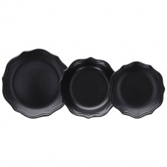 Tognana Σερβίτσιο Φαγητού 16τμχ. Stoneware Black Cecile