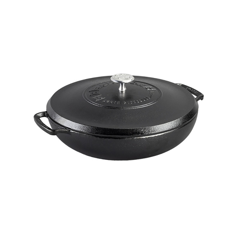 Lodge Τηγάνι Μαντεμένιο Με Καπάκι Blacklock 3,7lt