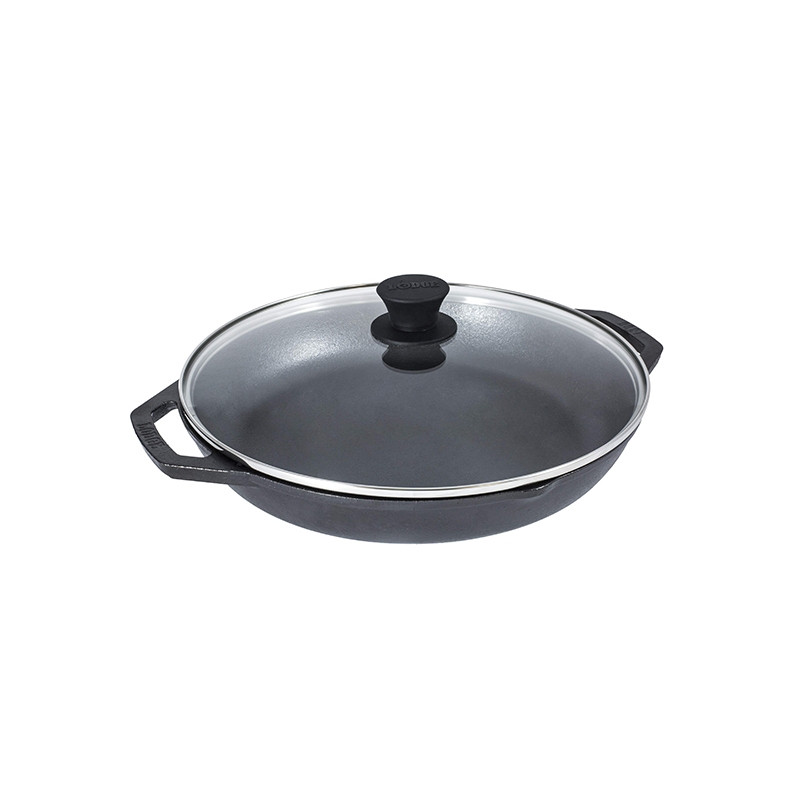 Lodge Τηγάνι Mε Kαπάκι Μαντεμένιο Chef Collection 30,5cm