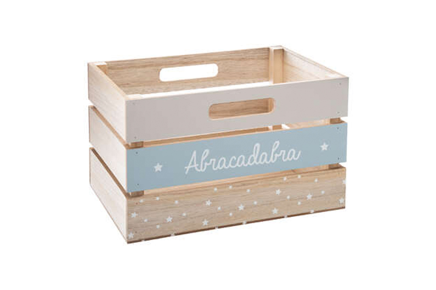 ATMOSPHERA Atmosphera Παιδικό Ξύλινο Κουτί Αποθήκευσης Σιελ 29X20X18cm