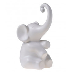 Διακοσμητική Φιγούρα Ελέφαντας Κεραμικός Mignon White Mat 16cm