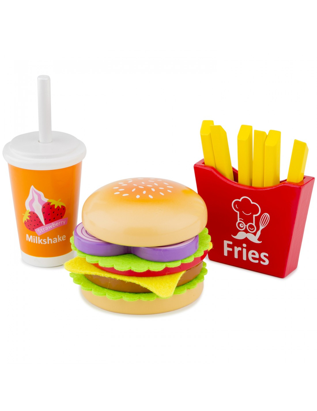 NEW CLASSIC TOYS New Classic Toys Ξύλινο Σετ Fast Food