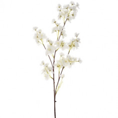 Διακοσμητικό Τεχνητό Λουλούδι Ανθάκι 120cm Λευκό