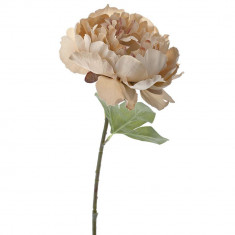 Διακοσμητικό Τεχνητό Λουλούδι Πεόνια Λευκή 50cm