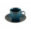 Porline Φλιτζάνι Πορσελάνης Espresso Με Πιάτο Tivoli Blue 90ml