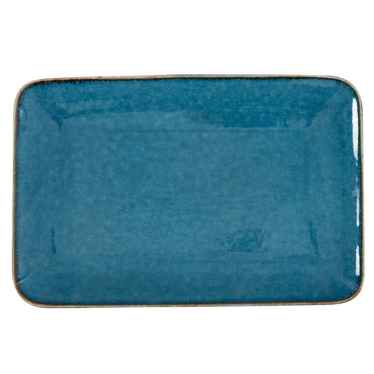 PORLINE PORCELEN Porline Πιατέλα Πορσελάνης Ορθογώνια Tivoli Blue 20x30cm