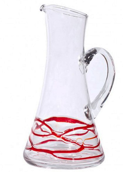 BORMIOLI ROCCO Bormioli Rocco Kανάτα Σερβιρίσματος Γυάλινη Ceralacca Red 1lt