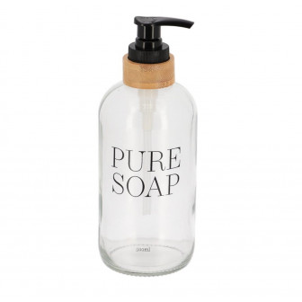 Dispenser Θήκη Για Κρεμοσάπουνο Γυάλινο Soap 500ml