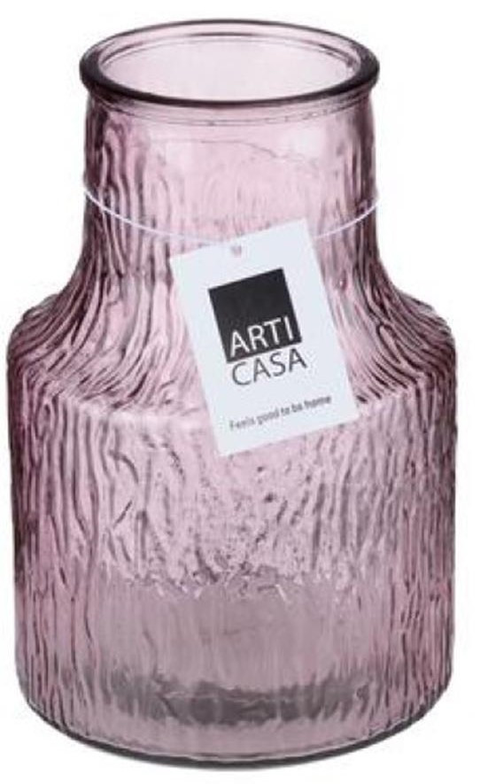 Arti Casa Διακοσμητικό Βάζο Γυάλινο Purple Sagre 13.5X20cm