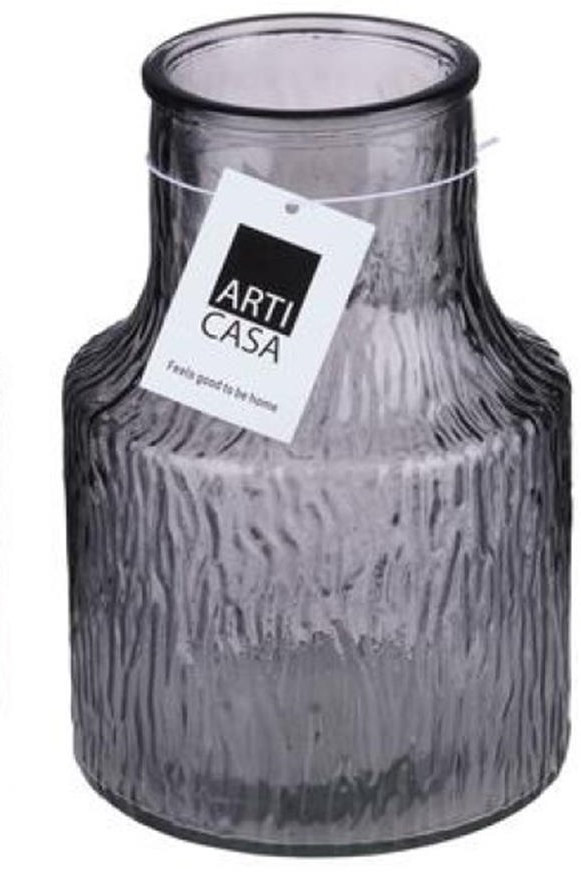 ARTI CASA Arti Casa Διακοσμητικό Βάζο Γυάλινο Gray Sagre 13.5X20cm