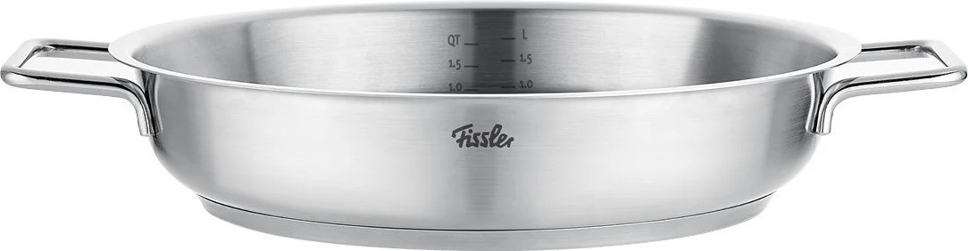 FISSLER - ΣΗΜΑΝΤΙΚΟ: Σε περίπτωση διαφοράς τιμής από το κατάστημα ισχύει παντα και μόνο η τιμή του καταστήματος Fissler Τηγάνι Σωτέζα Ανοξείδωτο Pure 28cm