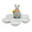 Πασχαλινή Αυγοθήκη 6 Θέσεων Ανάγλυφη Kεραμική Happy Gnome