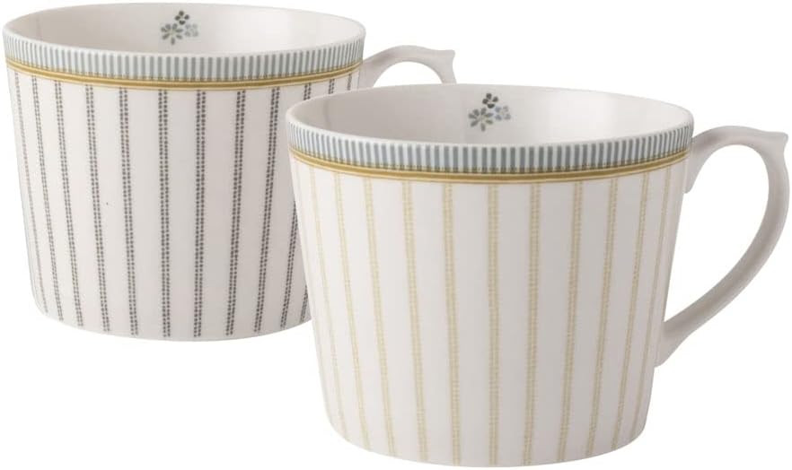 LAURA ASHLEY Laura Ashley Κούπα Σετ 2τμχ.Tea Stripe Fine Bone China 300ml Tea Collectables
