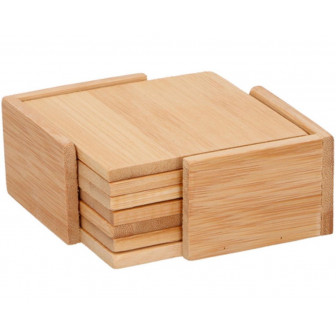 Secret De Gourmet Σουβέρ Bamboo Με Βάση Bamboo Σετ 6Τμχ. 11cm