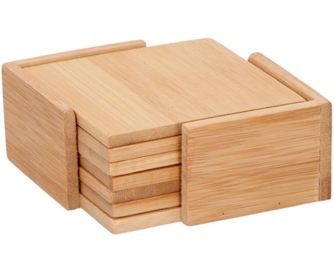 SECRET DE GOURMET Secret De Gourmet Σουβέρ Bamboo Με Βάση Bamboo Σετ 6Τμχ. 11cm