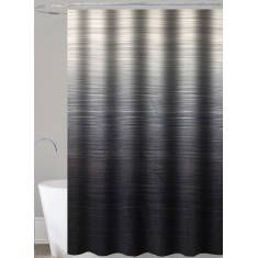 Κουρτίνα Μπάνιου Ombre Grey Υφασμάτινη 180x200cm