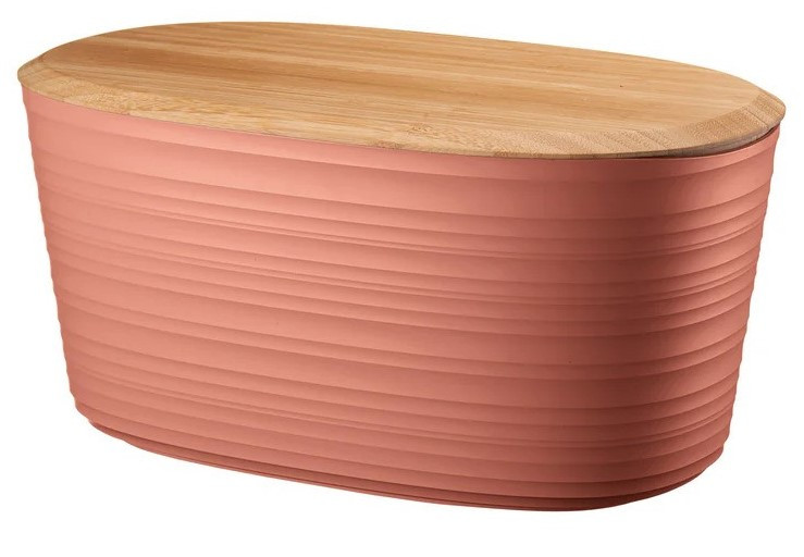 GUZZINI Guzzini Ψωμιέρα Tierra Terracotta με Bamboo Καπάκι 10lt. 39,2 x 23,2 x19cm