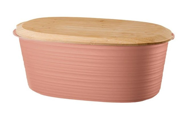 GUZZINI Guzzini Ψωμιέρα Tierra Terracotta με Bamboo Καπάκι 31,5x16,5x12,9cm