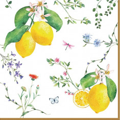 Χαρτοπετσέτες Πολυτελείας Fleurs Citrons 20τμχ.