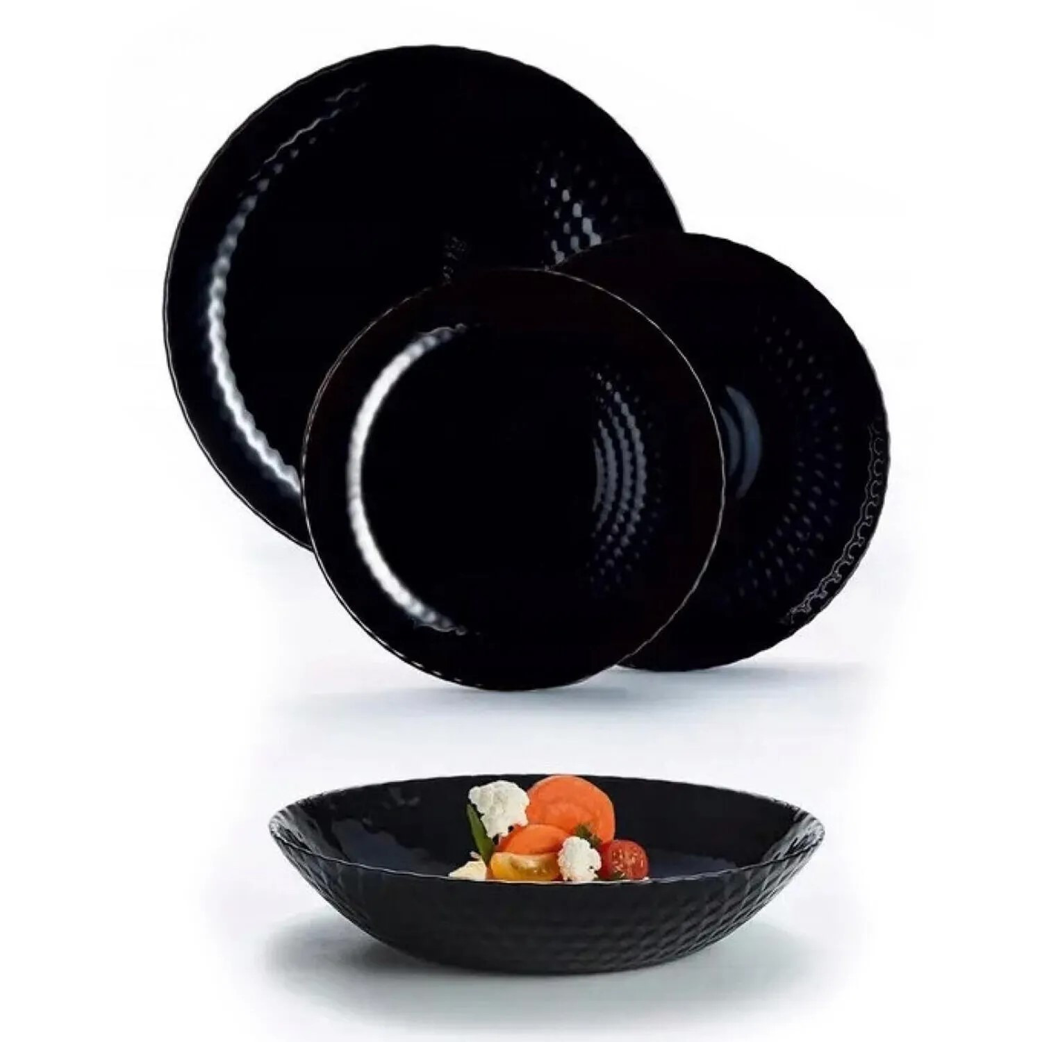 Luminarc Σερβίτσιο Φαγητού Pampille Σετ 18Τμχ. Μαύρο