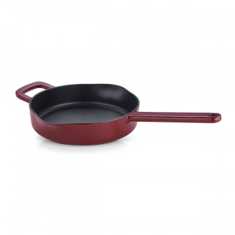 Fissler Μαντεμένιο Τηγάνι Moments Collection Burgundy 24cm