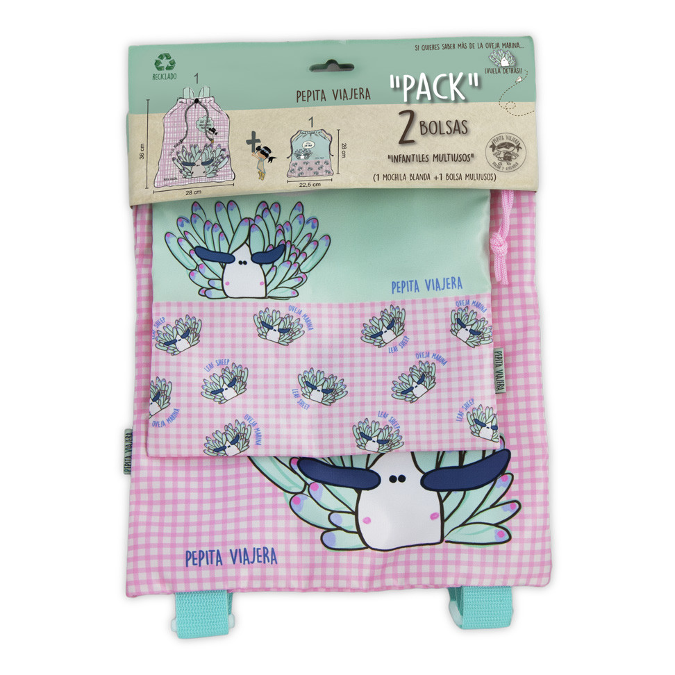 PEPITA VIAJERA Pepita Kids Collections Leaf Sheep Σακίδιο Πλάτης