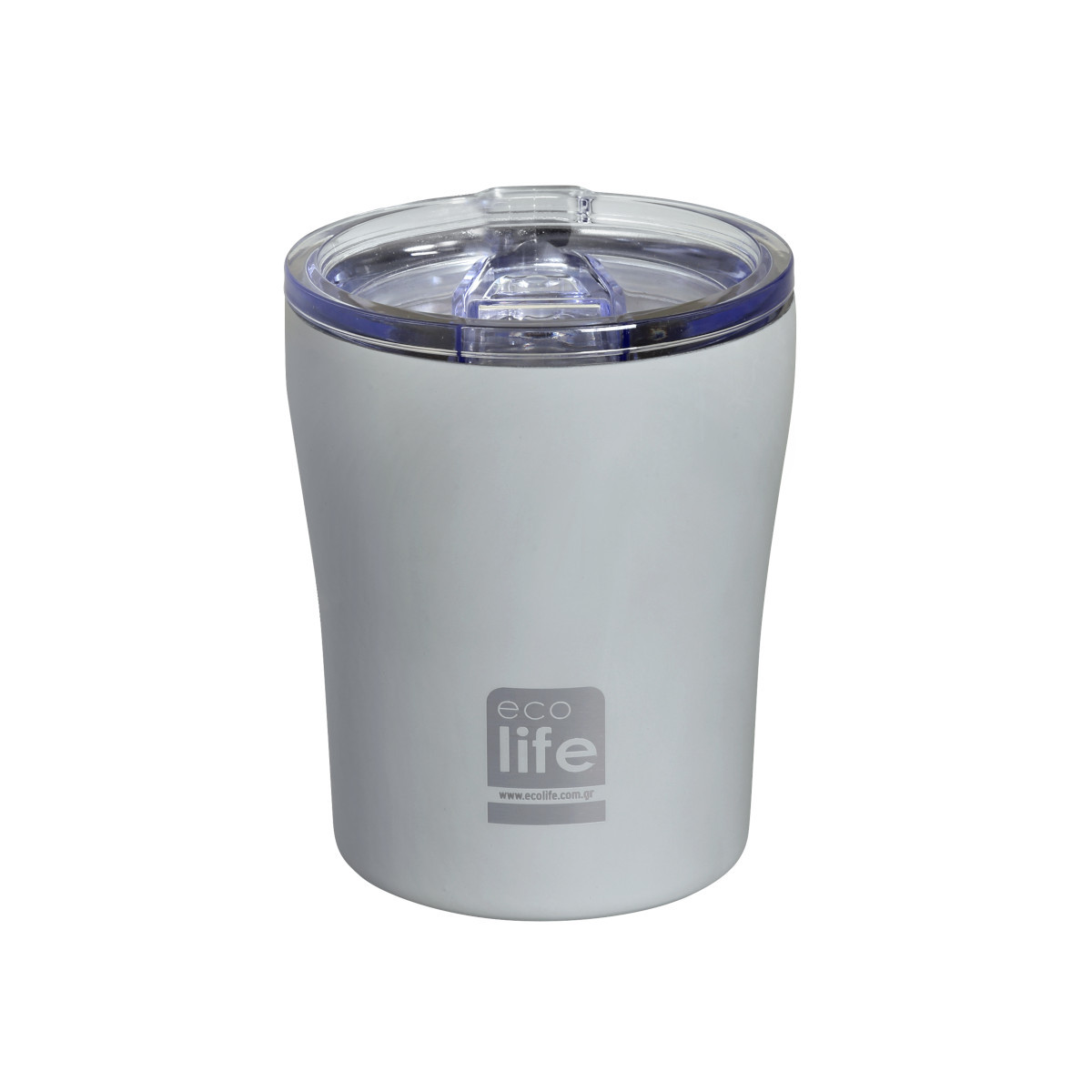ECOLIFE EcoLife Θερμός Ποτήρι Ανοξείδωτο Γκρι Ματ 300ml