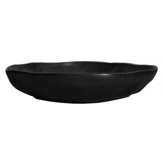 Rinart Porcelain Μπολ Σαλάτας Πορσελάνης Kronos Black Mat 25cm