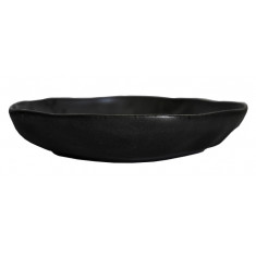 Rinart Porcelain Μπολ Σαλάτας Πορσελάνης Kronos Black Mat 25cm