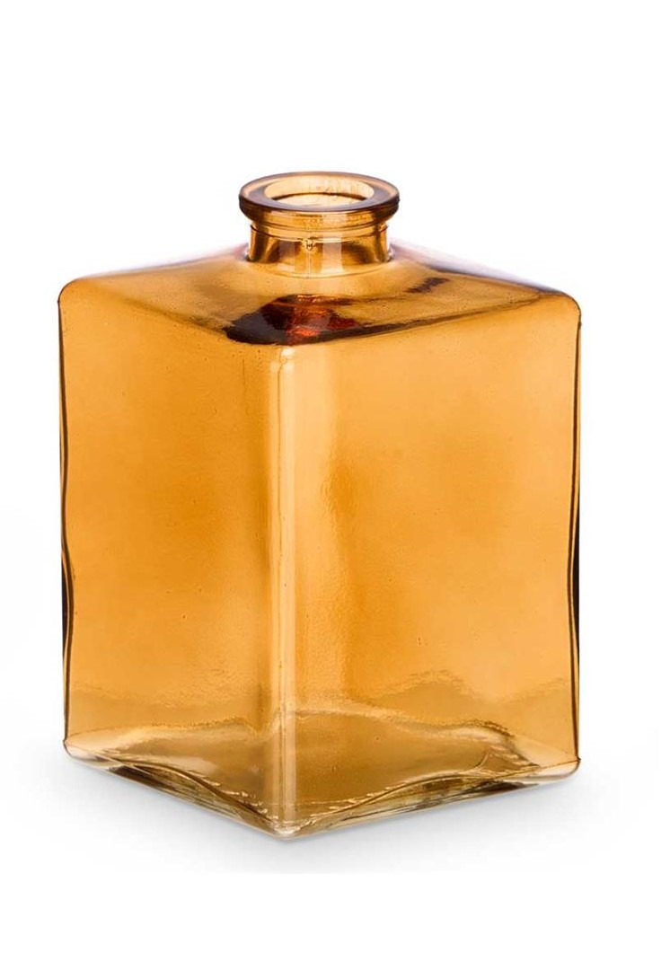 ARTI CASA Arti Casa Διακοσμητικό Βάζο Γυάλινο Μελί 12cm
