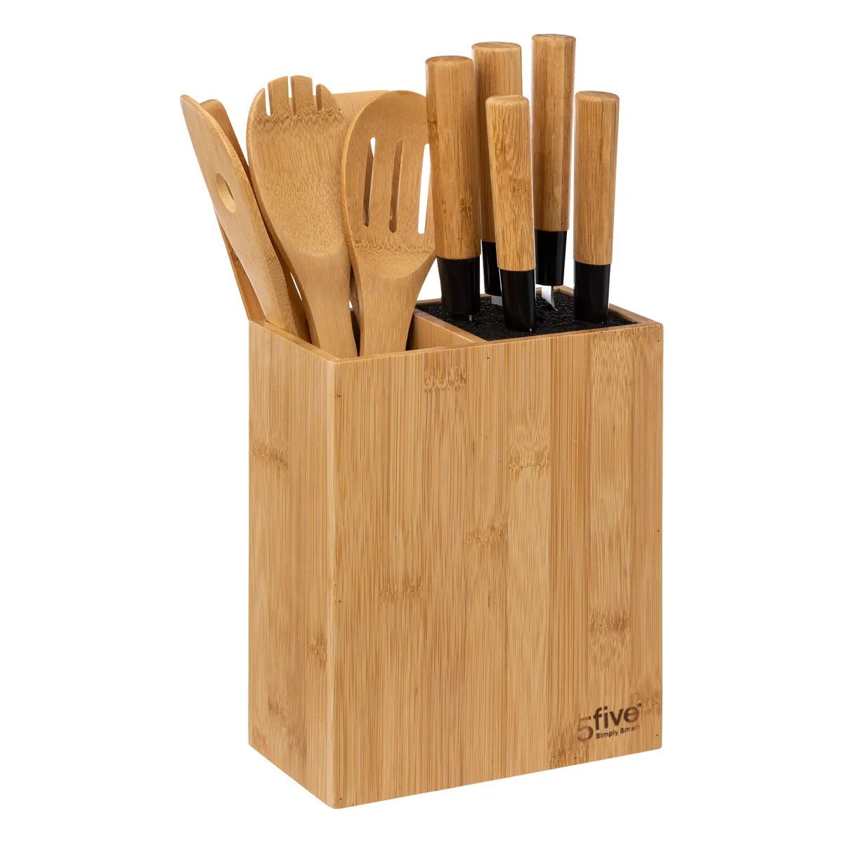 5FIVE SIMPLY SMART 5Five Mαχαίρια Και Κουτάλες Σετ 11Τμχ. Bamboo