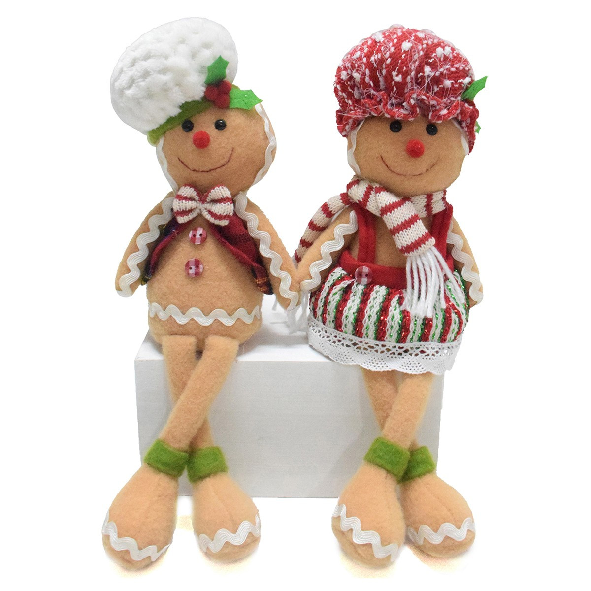 ARTI CASA Arti Casa Χριστουγεννιάτικη Διακοσμητική Κούκλα Gingerbread Καθιστή 32cm