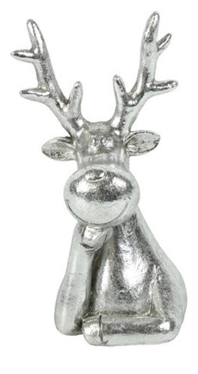 COUNTRYFIELD Countryfield Τάρανδος Κεραμικός Ασημένιος 15cm